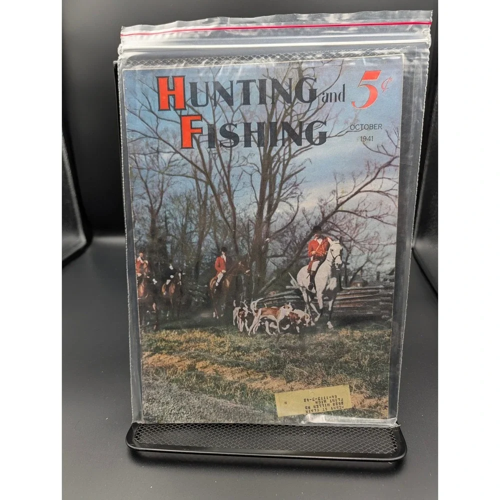 Vintage‎ Hunting & fishing Magazine Oct. 1941 Hounds Cover Outdoorsman